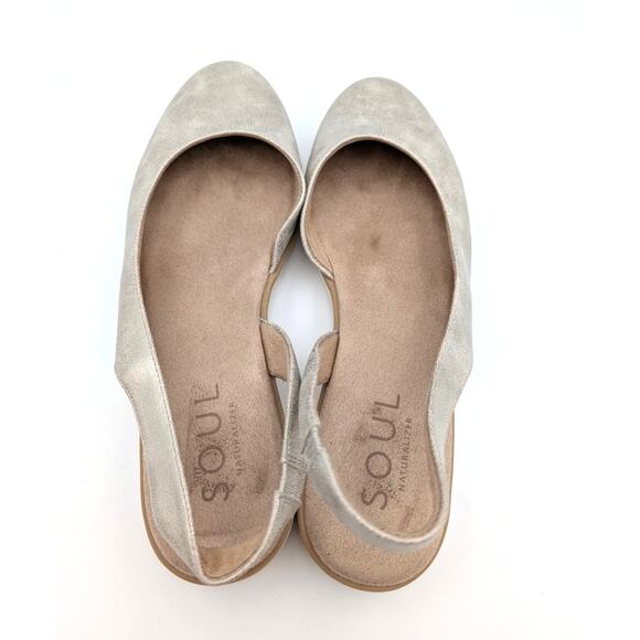 Soul Naturalizer Idea-Dorsay Slingback Flats Women's Light Gold Size US10M EU41 - Picture 5 of 11